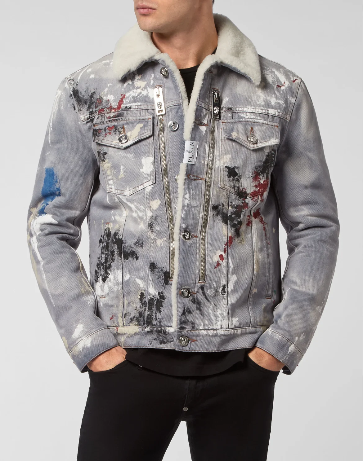 Denim Jacket Painted, цвет: Синий