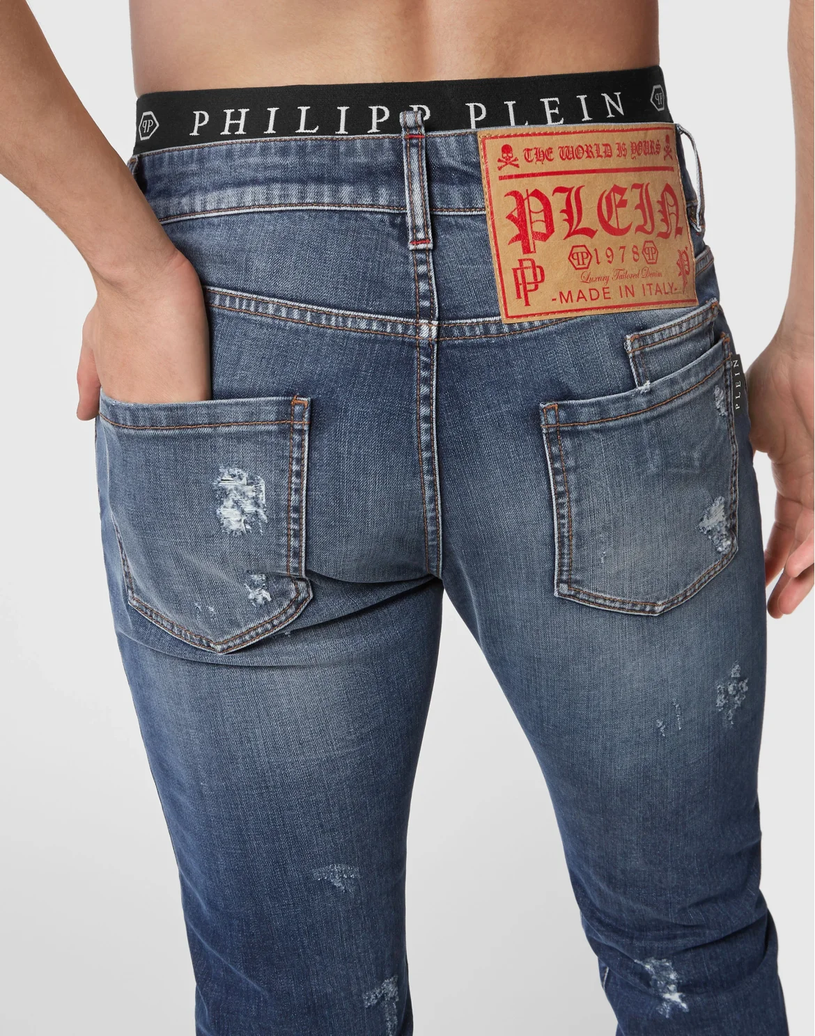 Denim Trousers Super Straight, цвет: Синий