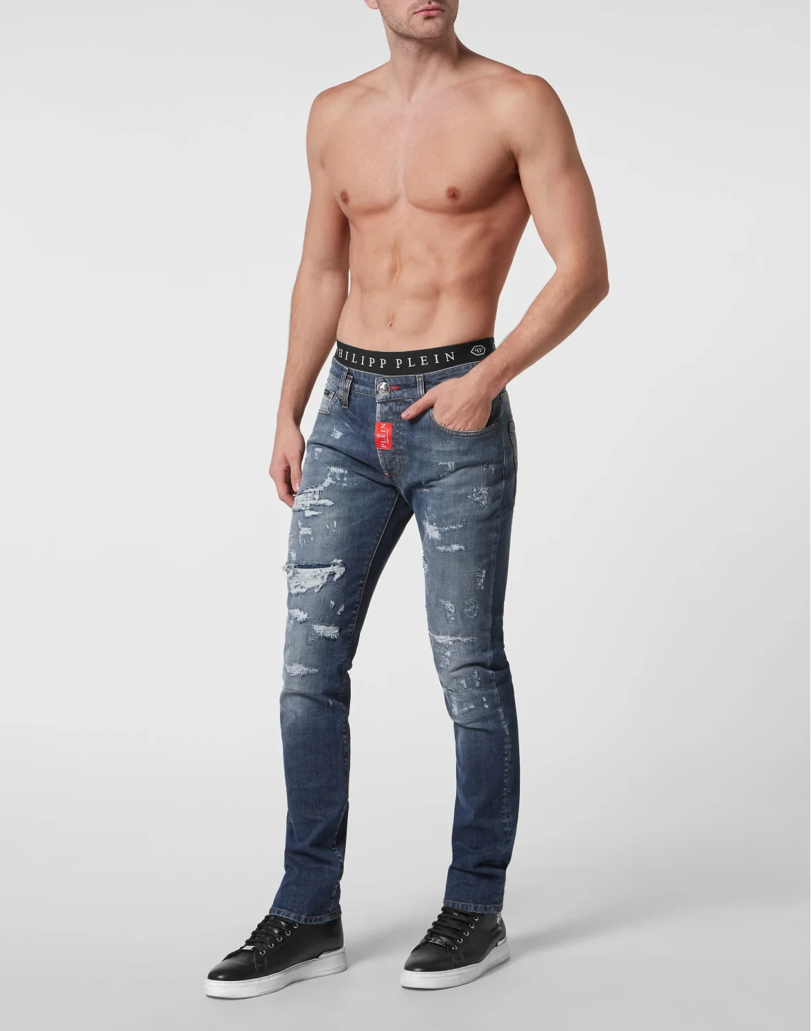 Denim Trousers Super Straight, цвет: Синий