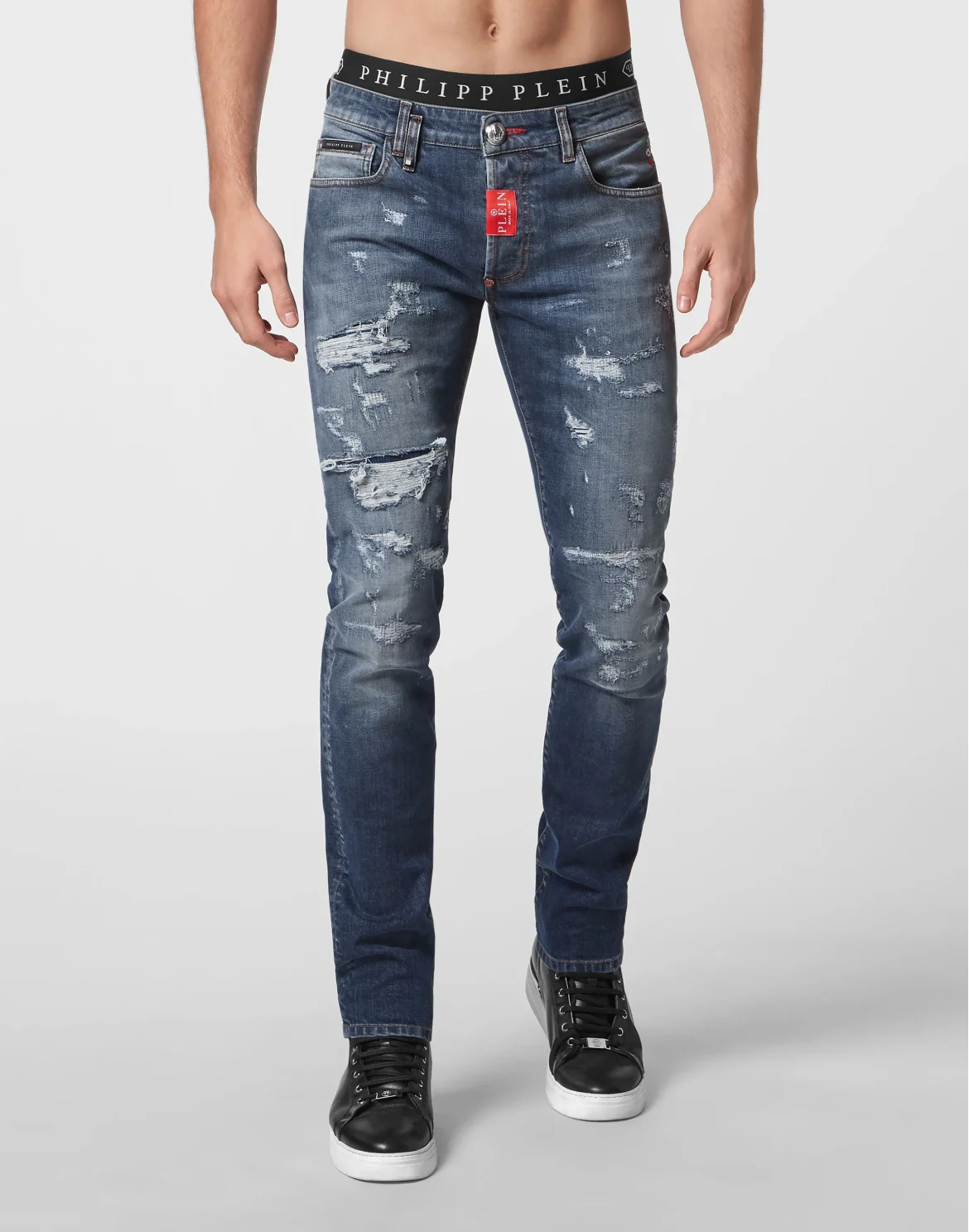 Denim Trousers Super Straight, цвет: Синий