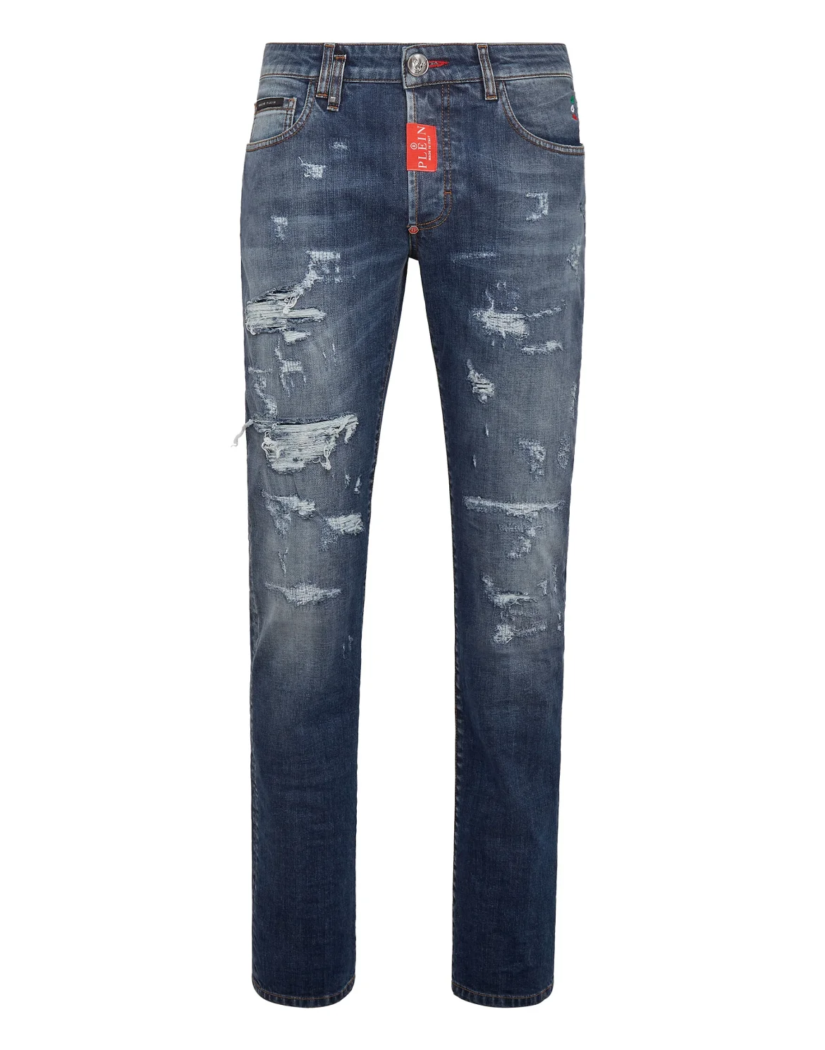 Denim Trousers Super Straight, цвет: Синий