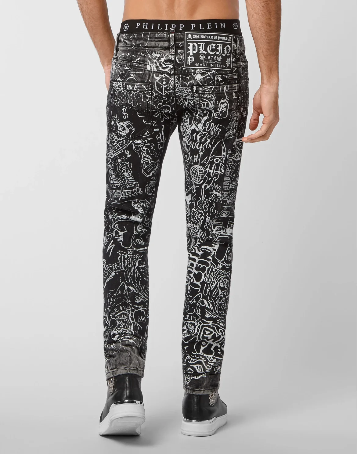 Denim Trousers Super Straight Cut, цвет: Серый