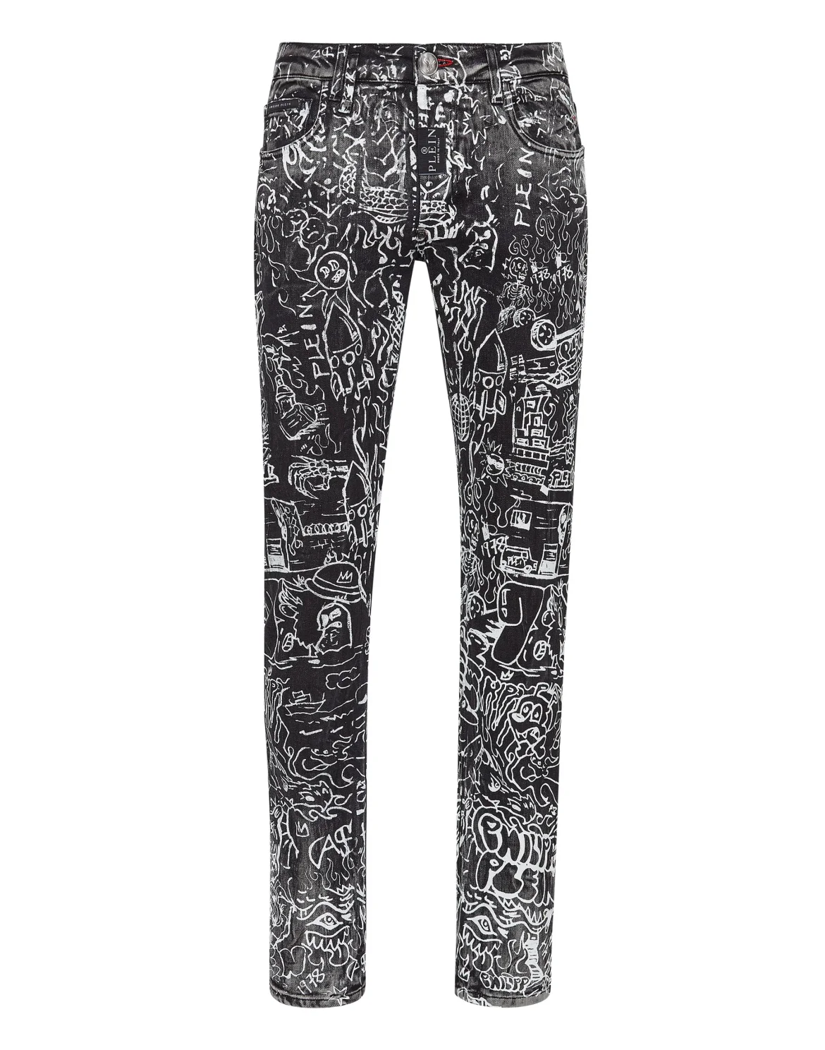 Denim Trousers Super Straight Cut, цвет: Серый