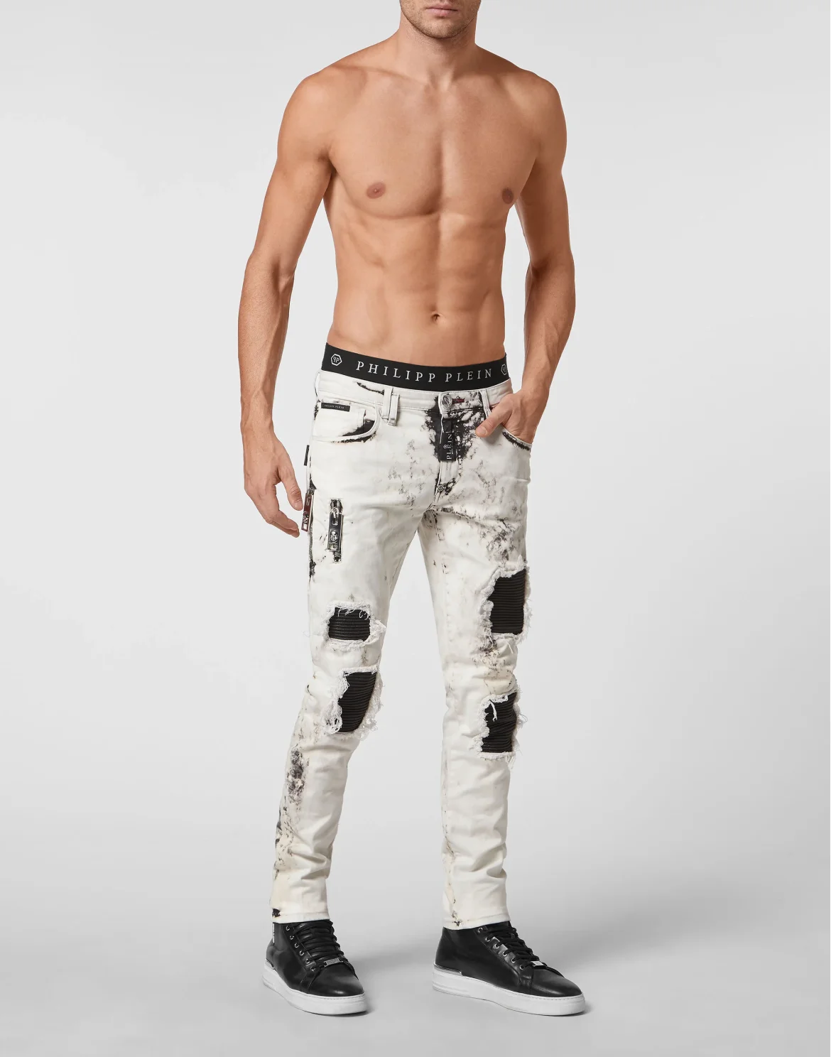 Denim Trousers Rock Star fit, цвет: Белый
