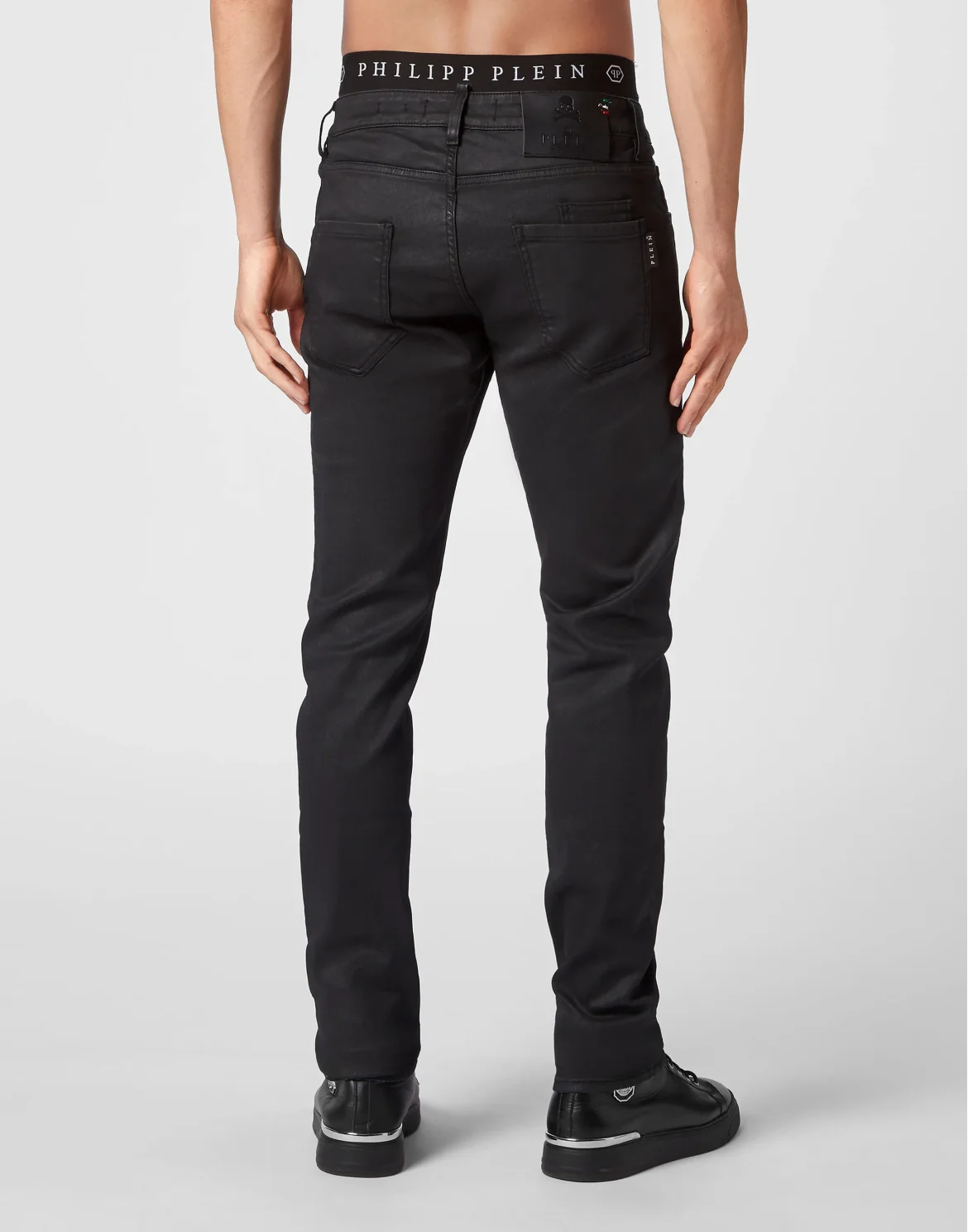 Denim Trousers Super Straight Cut Premium Skull, цвет: Черный