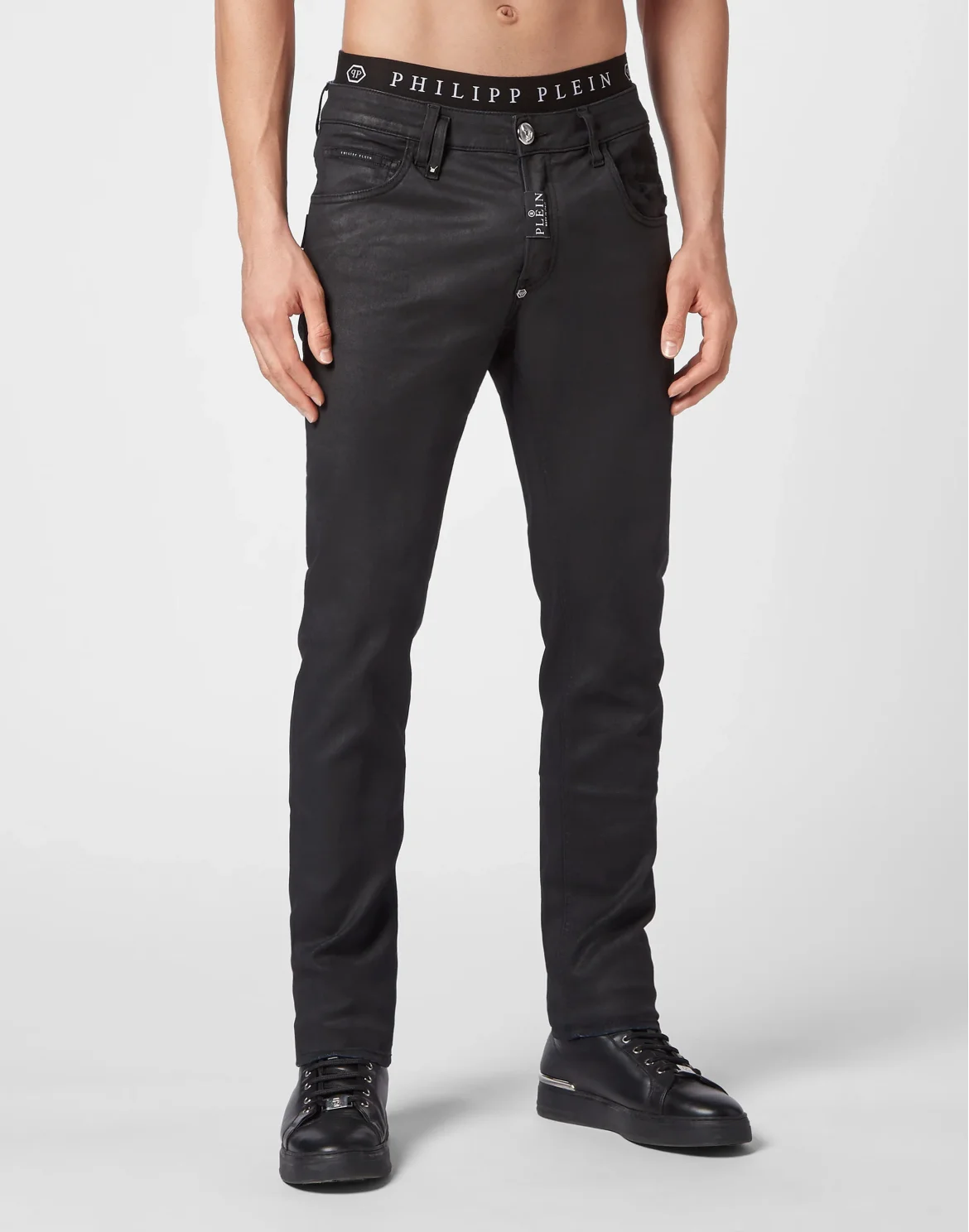 Denim Trousers Super Straight Cut Premium Skull, цвет: Черный