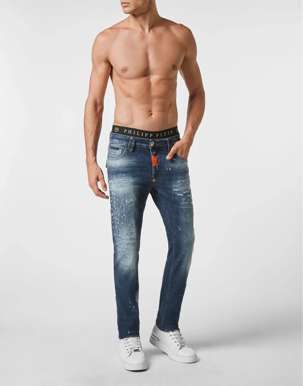 Denim Trousers Super Straight Cut Premium, цвет: Синий