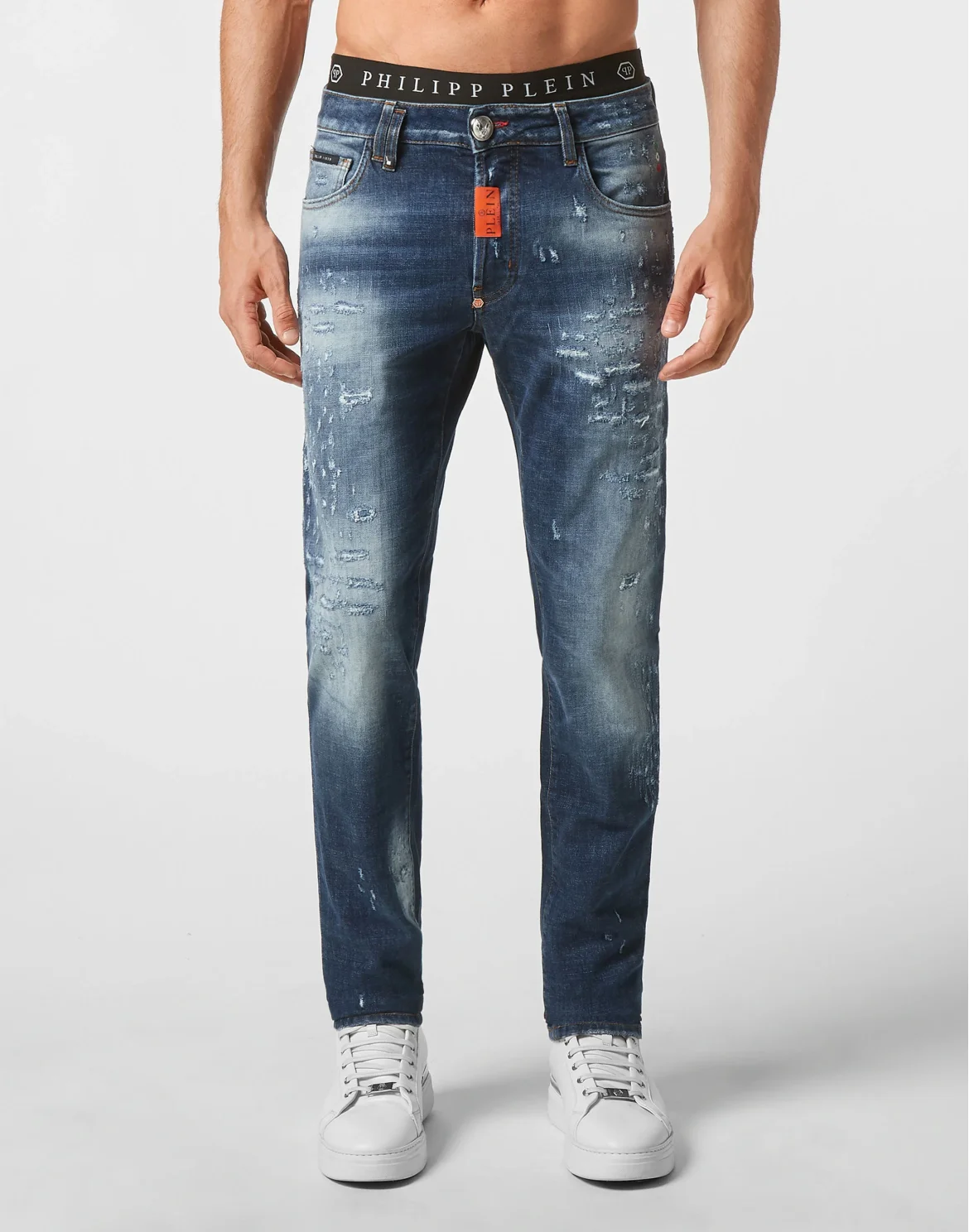 Denim Trousers Super Straight Cut Premium, цвет: Синий