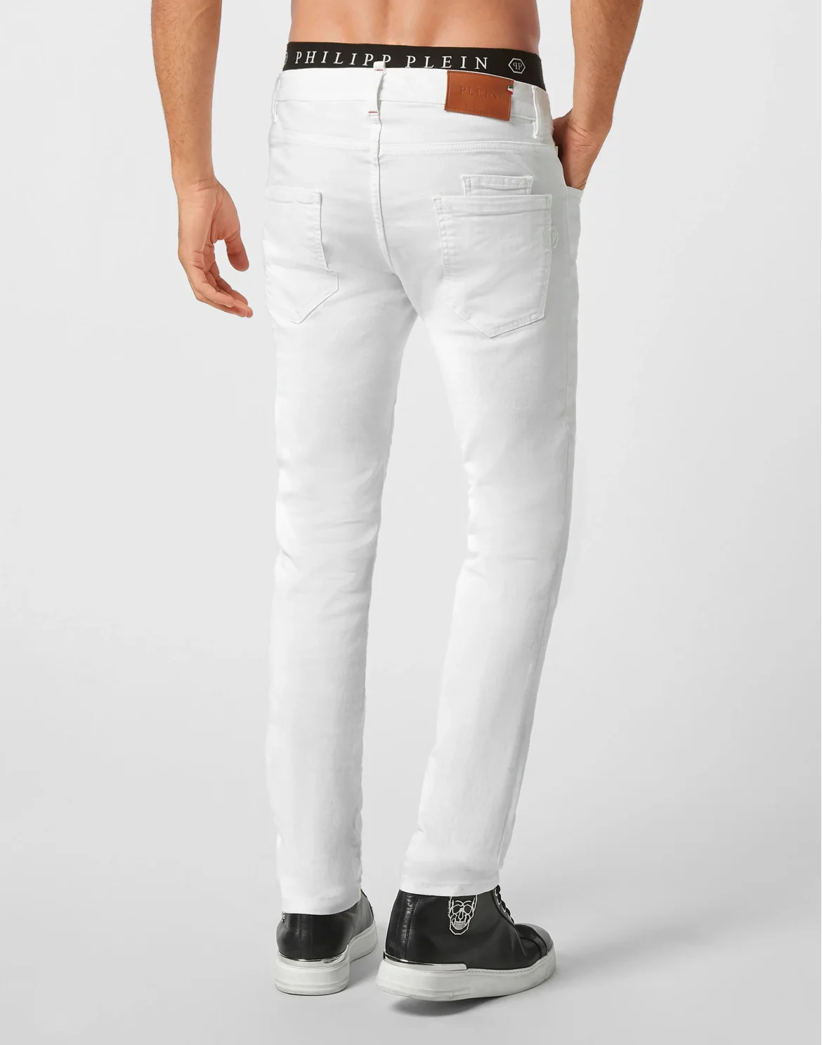 Denim Trousers Super Straight Cut Premium Hexagon, цвет: Белый