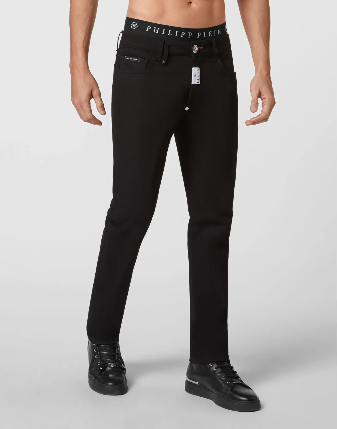 Denim Trousers Straight Supreme Comfort fit Hexagon, цвет: Черный