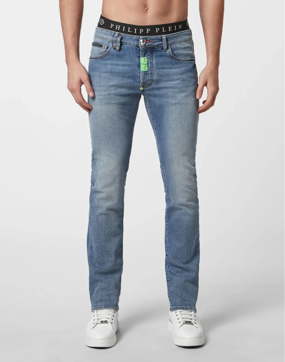 Denim Trousers Straight Supreme Comfort fit Hexagon, цвет: Синий