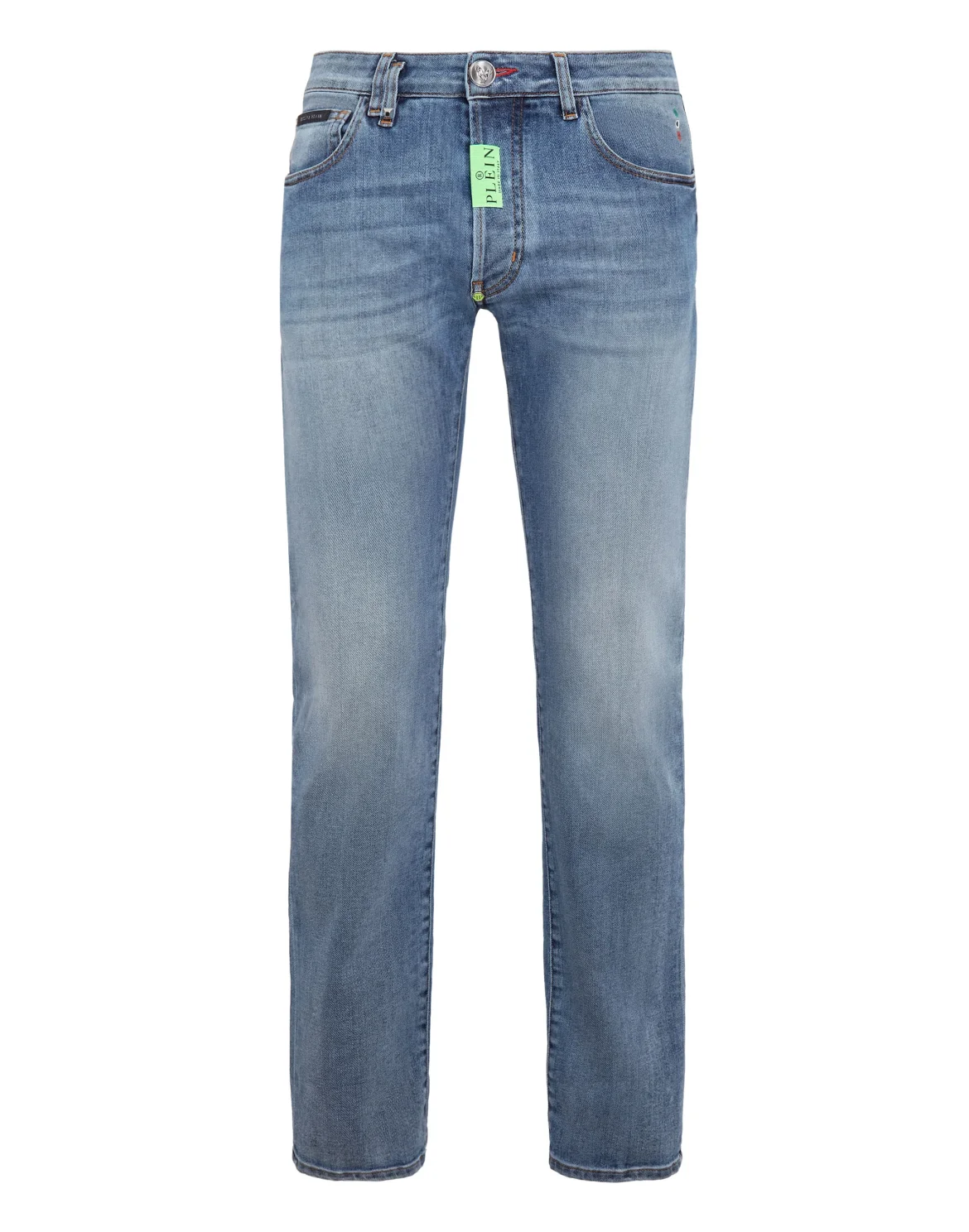 Denim Trousers Straight Supreme Comfort fit Hexagon, цвет: Синий