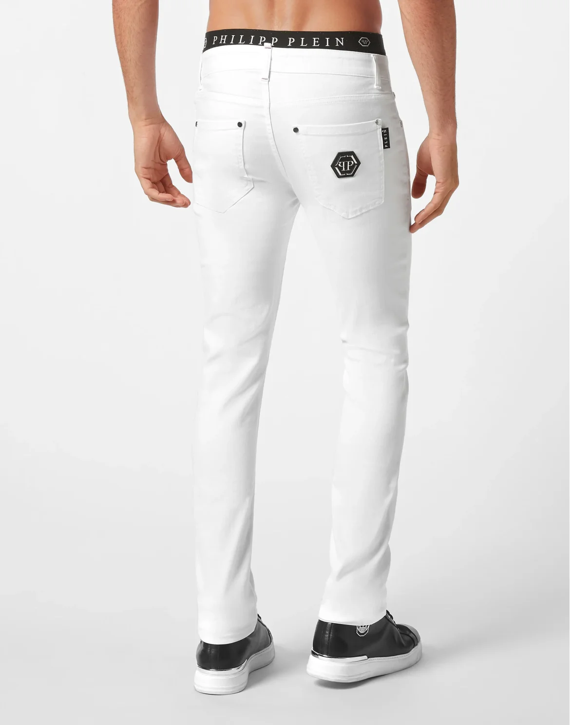 Denim Trousers Super fit Hexagon, цвет: Белый