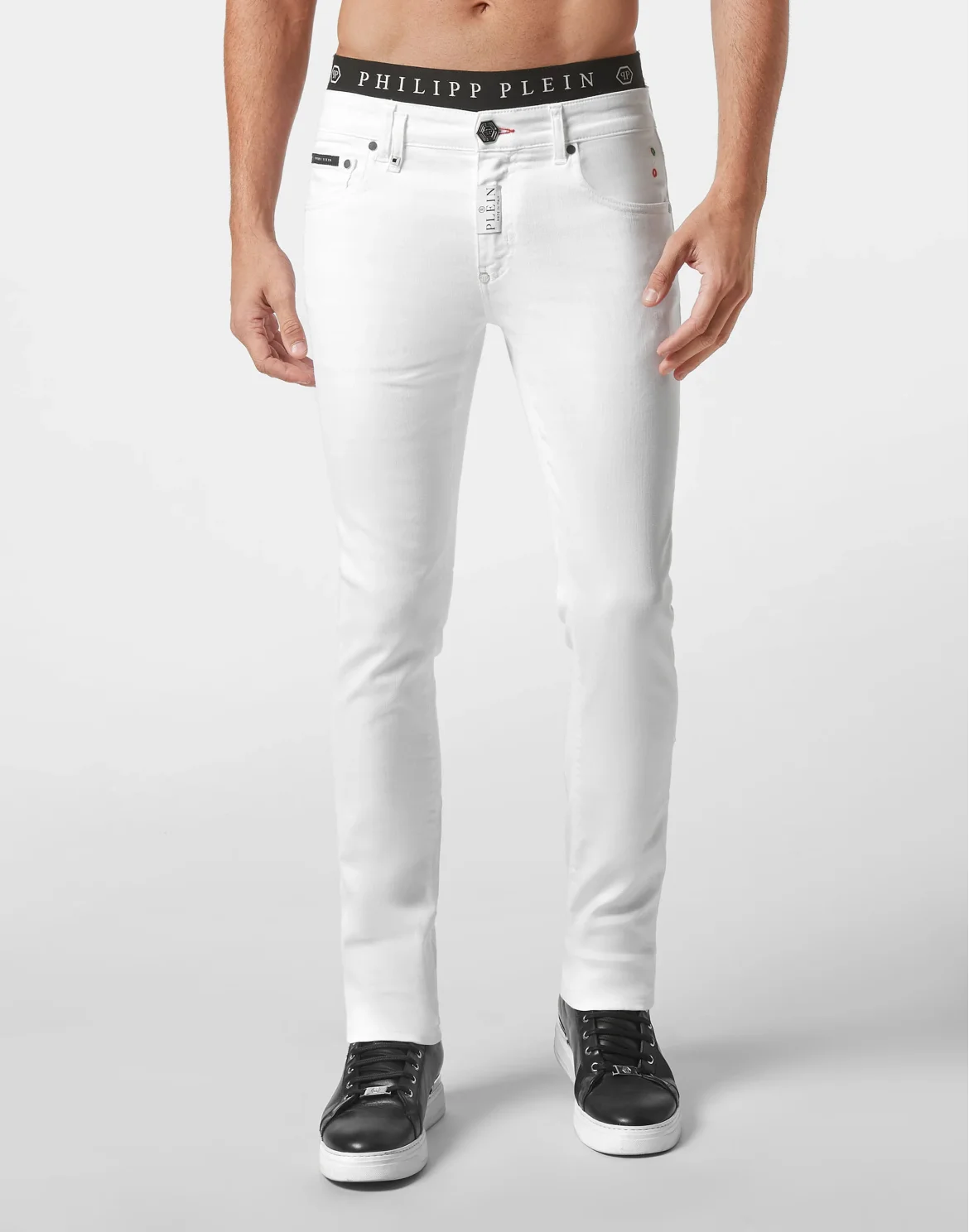 Denim Trousers Super fit Hexagon, цвет: Белый