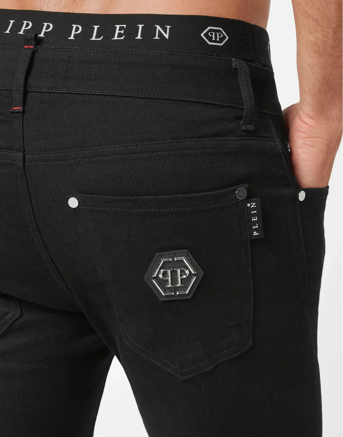 Denim Trousers Super fit Hexagon, цвет: Черный
