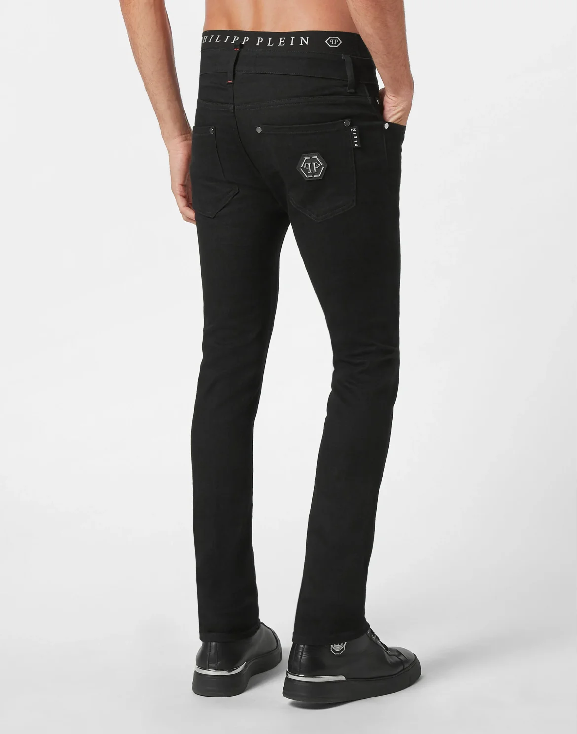 Denim Trousers Super fit Hexagon, цвет: Черный