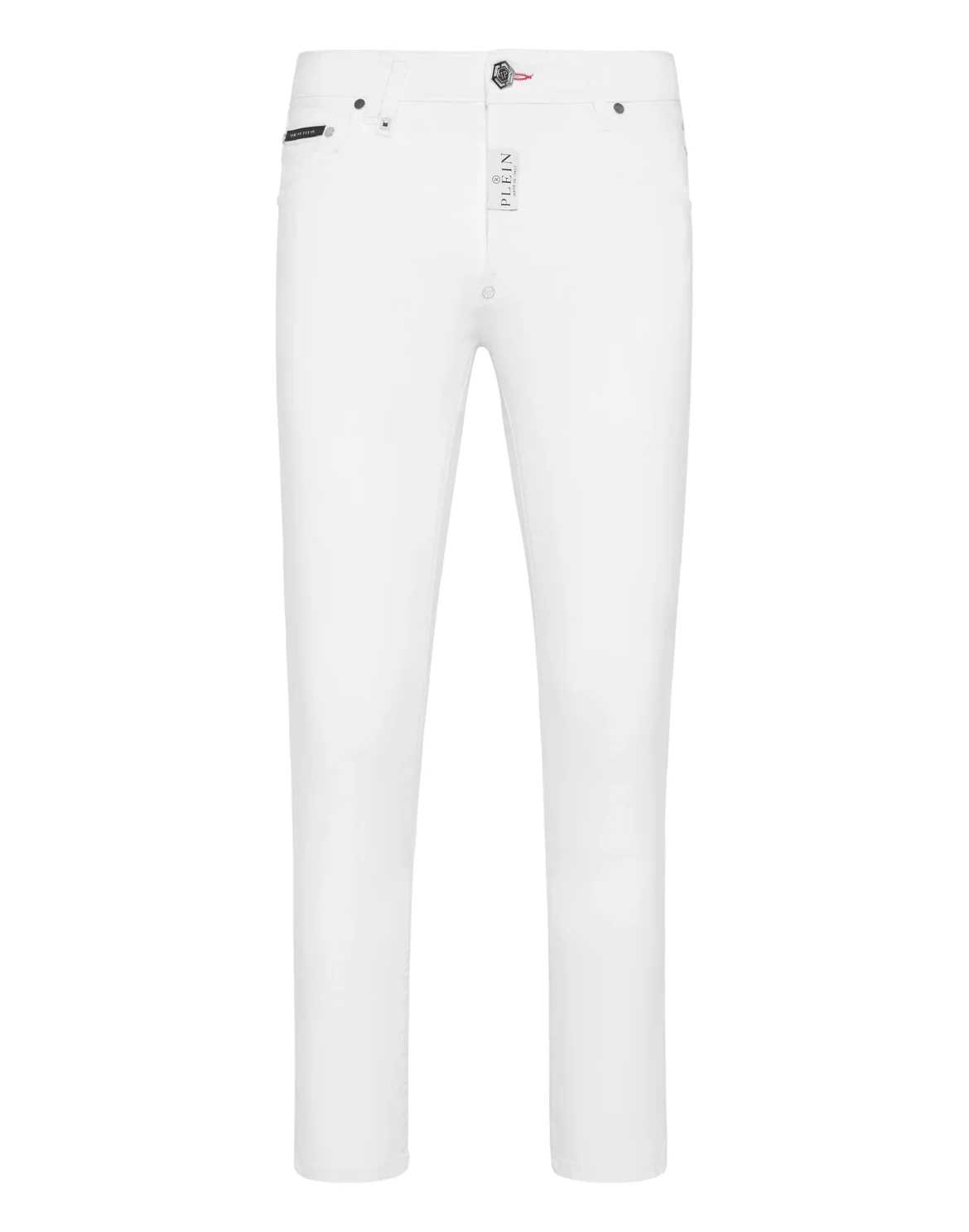 Denim Trousers Skinny Fit Hexagon, цвет: Белый