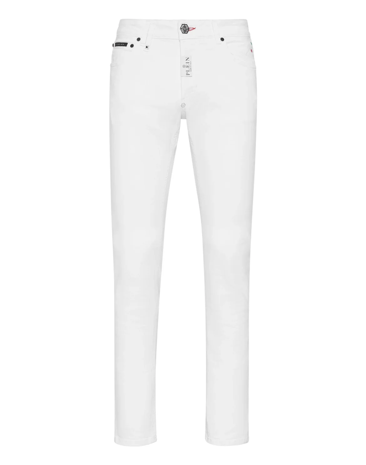 Denim Trousers Super Straight Cut Premium Hexagon, цвет: Белый
