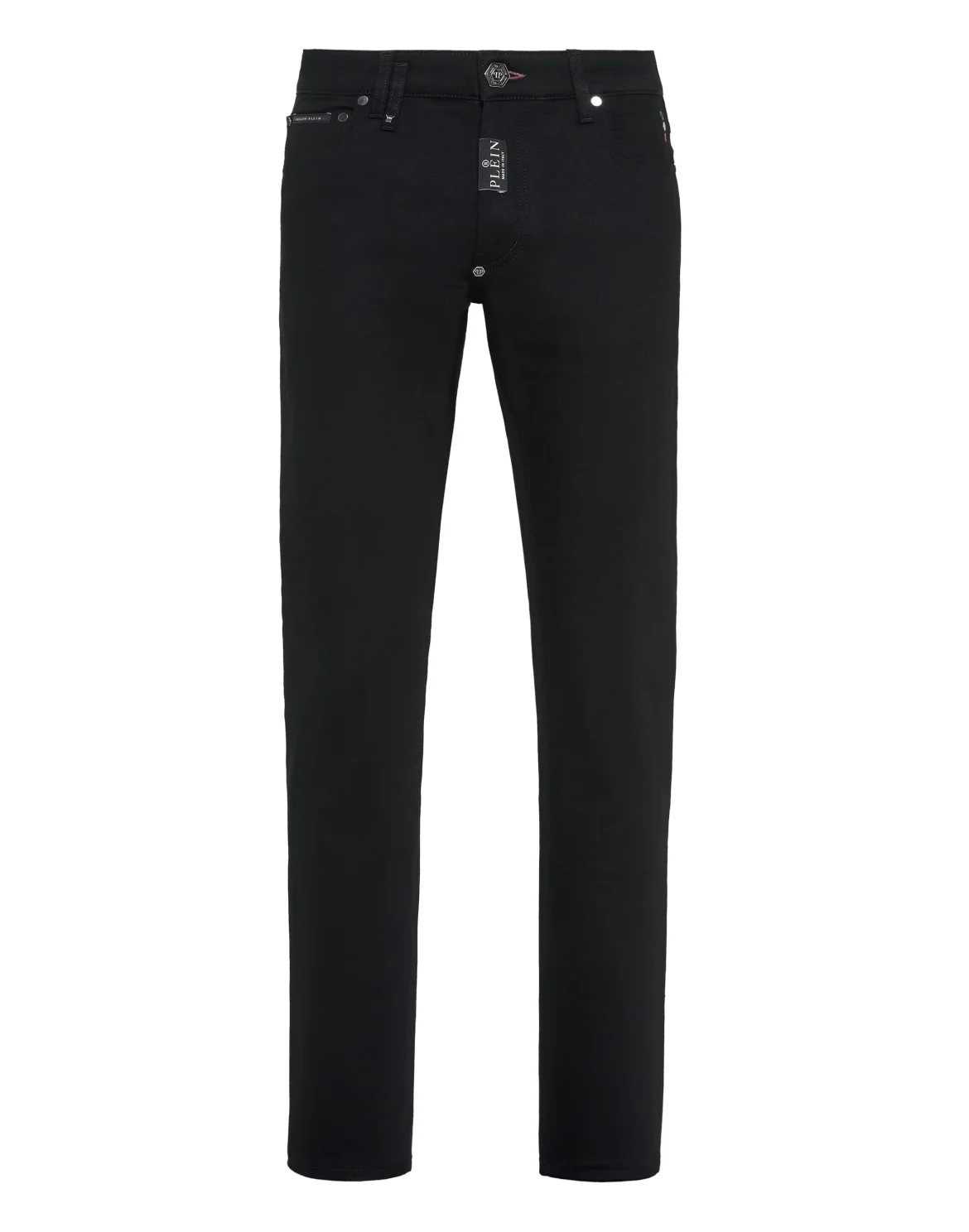 Denim Trousers Super Straight Cut Premium Hexagon, цвет: Черный