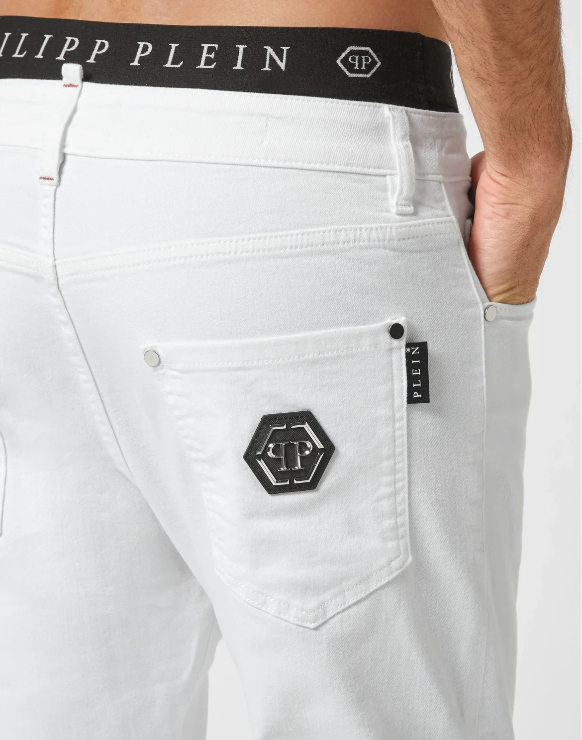 Denim Trousers Detroit Fit Hexagon, цвет: Белый