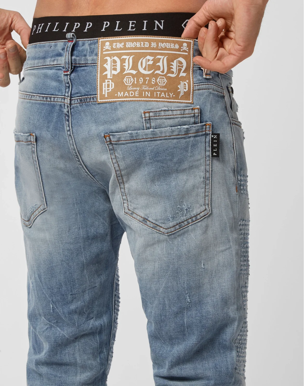 Denim Trousers Super Straight Cut Premium, цвет: Синий