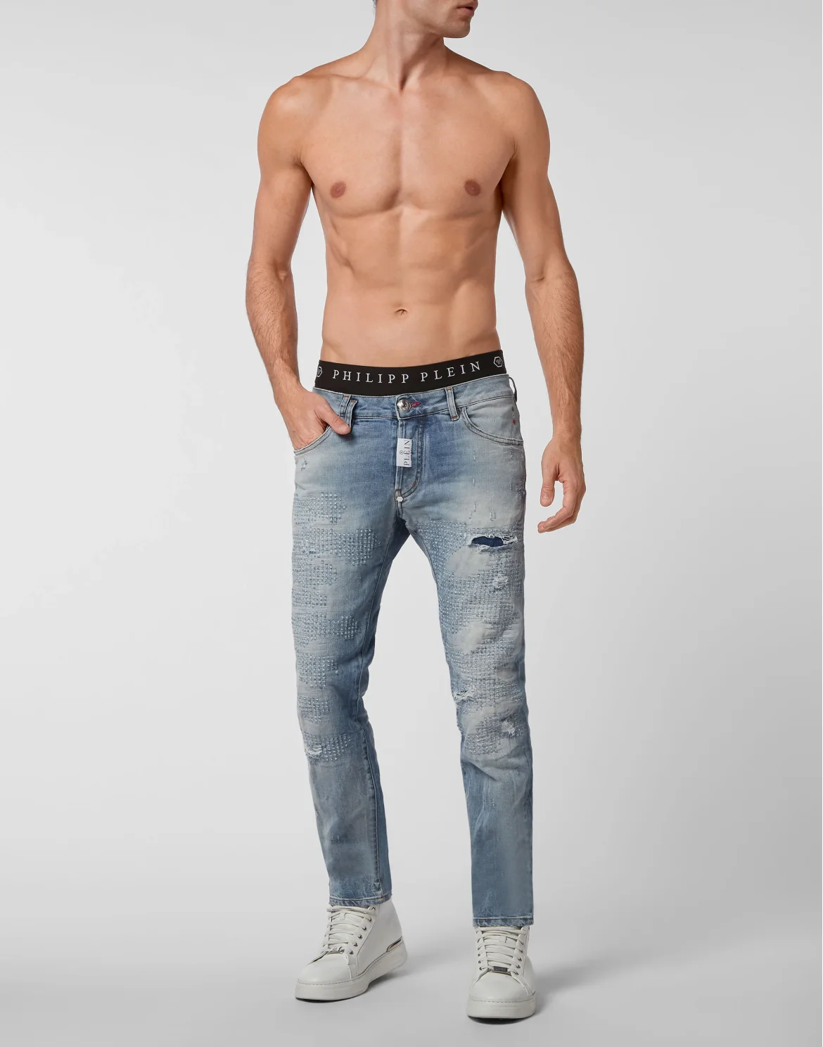 Denim Trousers Super Straight Cut Premium, цвет: Синий
