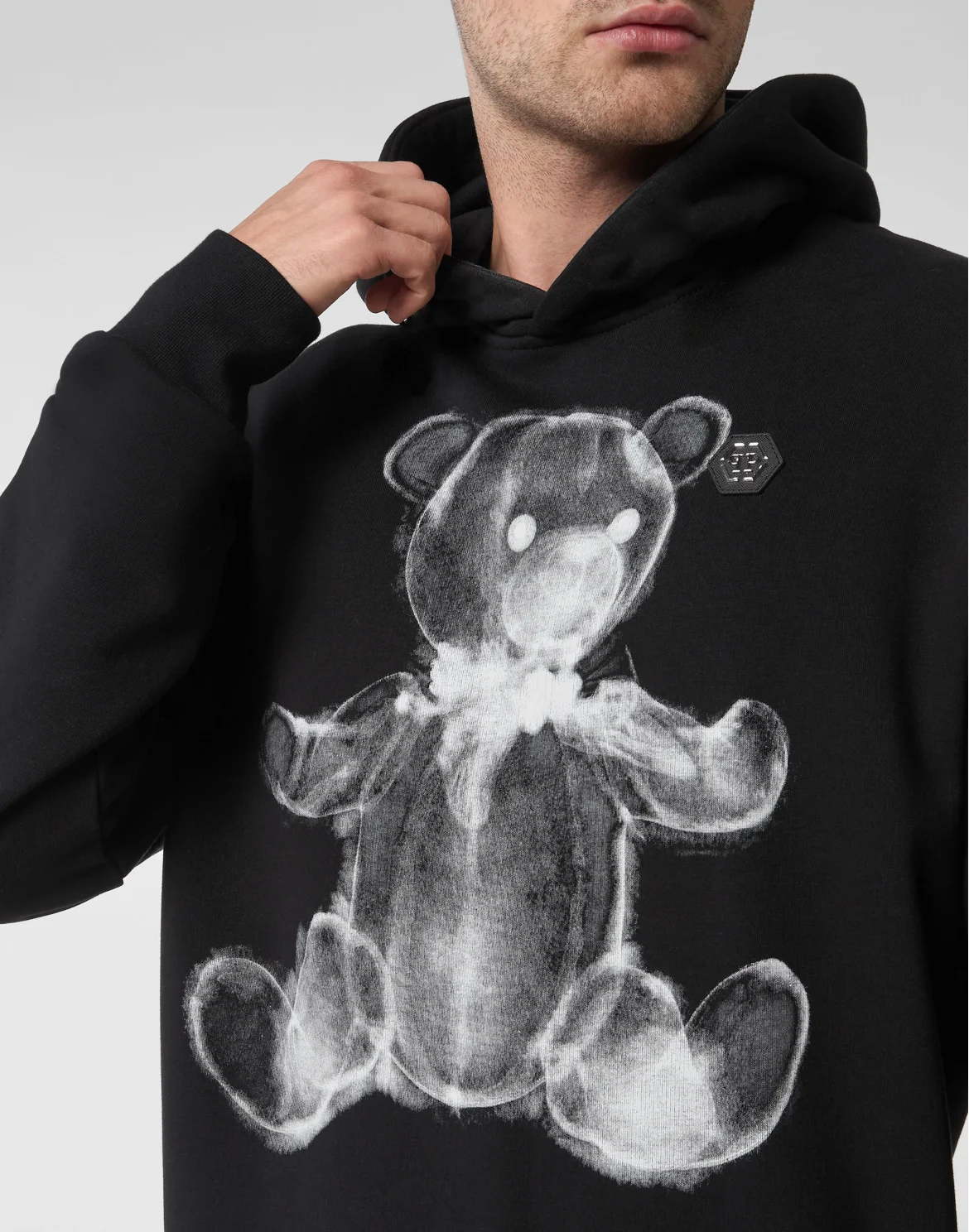 Hoodie sweatshirt Teddy Bear, цвет: Черный