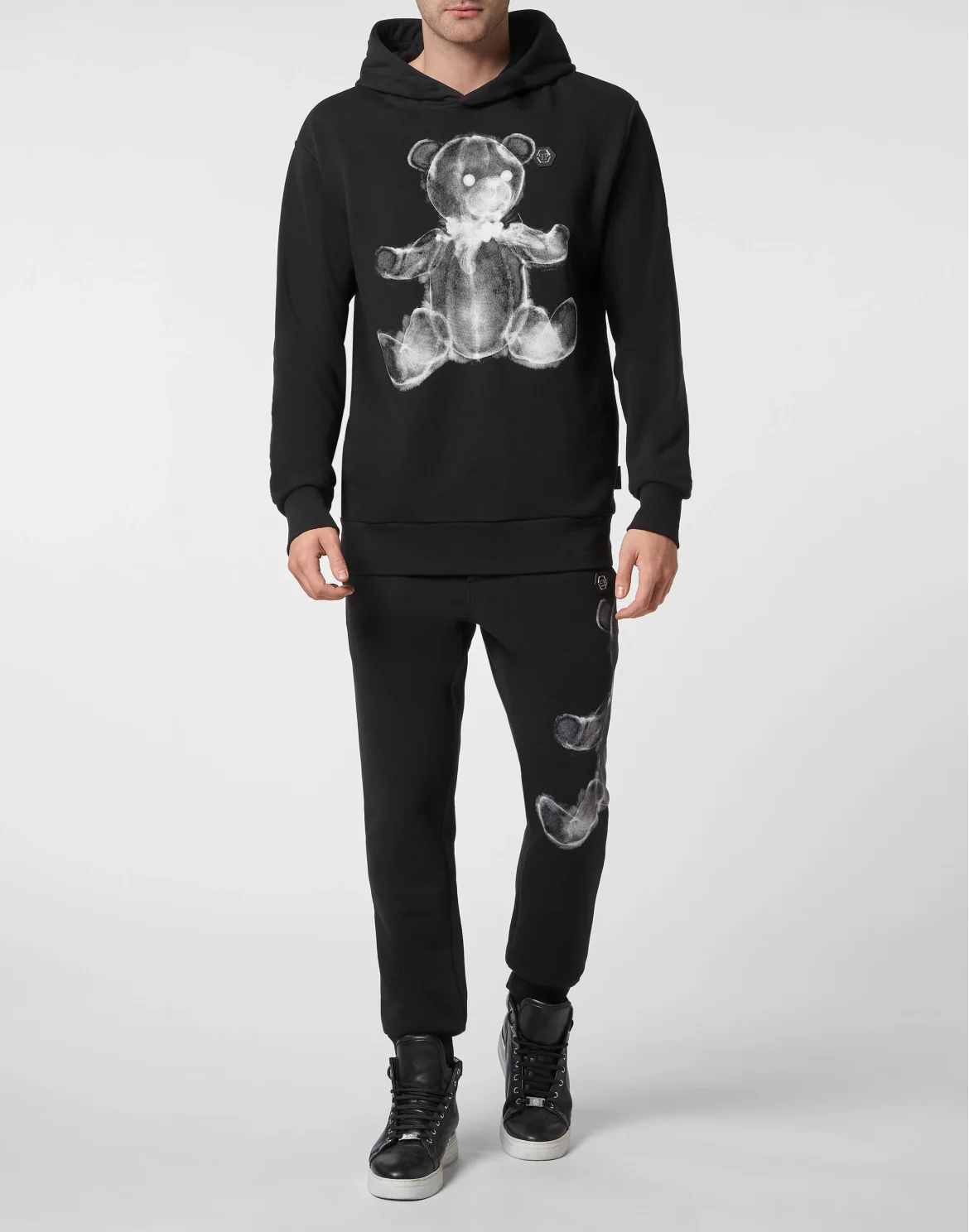 Hoodie sweatshirt Teddy Bear, цвет: Черный