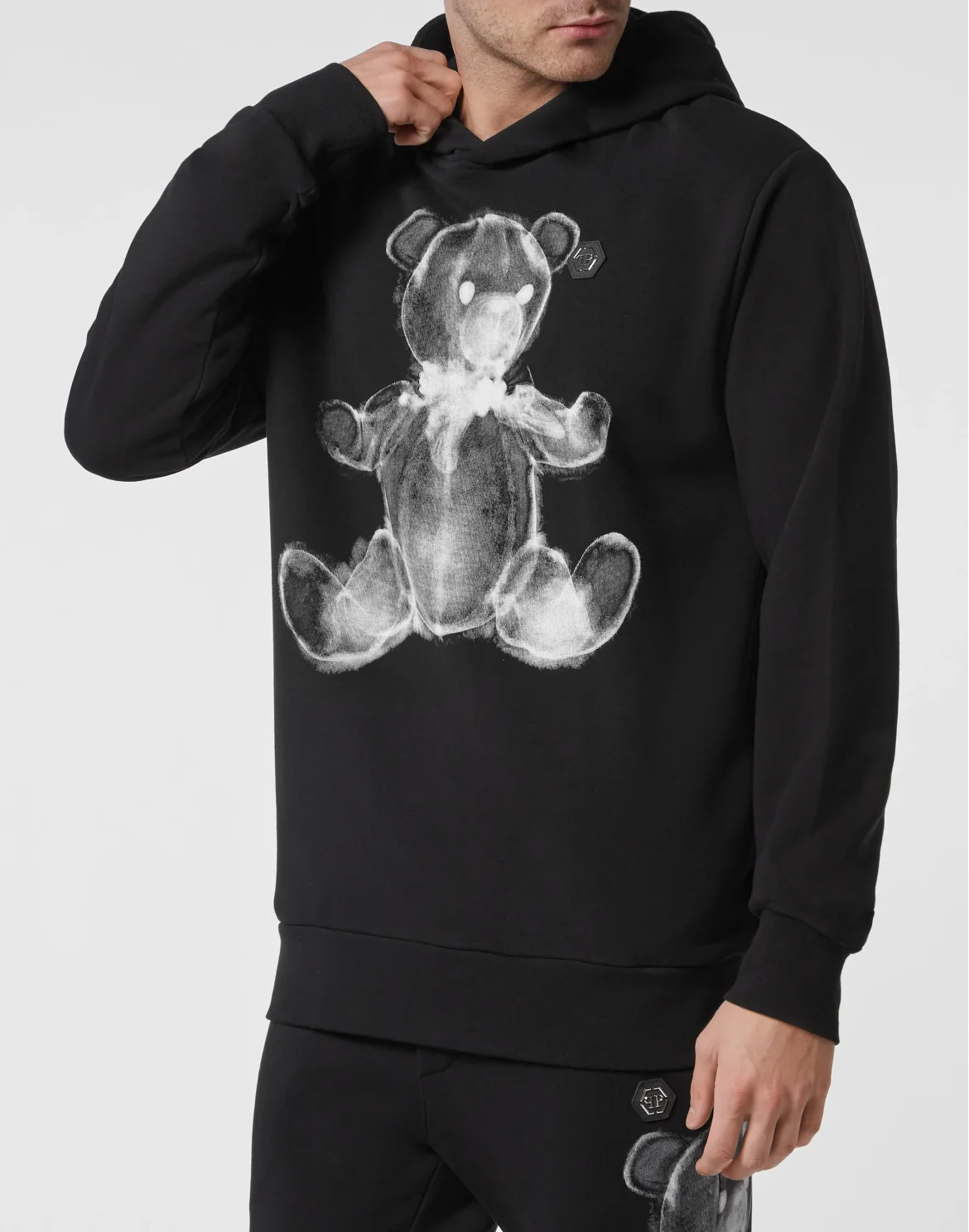 Hoodie sweatshirt Teddy Bear, цвет: Черный