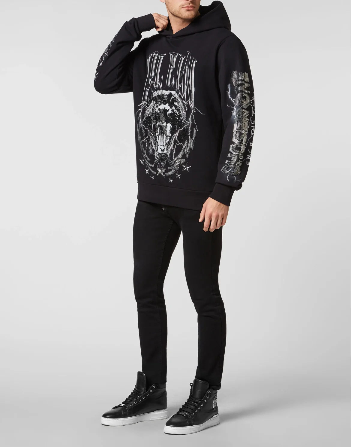Hoodie sweatshirt Philipp Plein TM, цвет: Черный