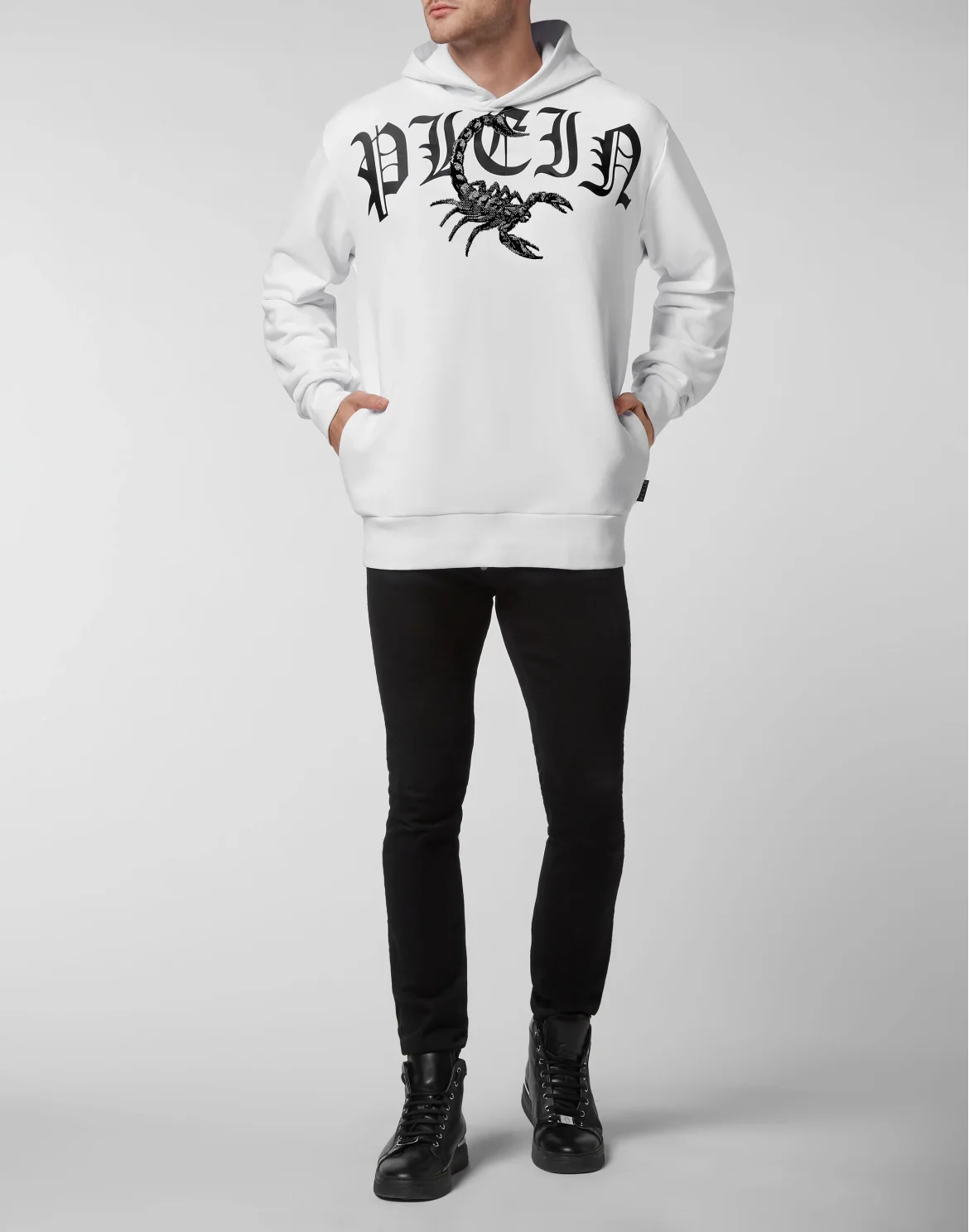 Hoodie sweatshirt Scorpion, цвет: Белый