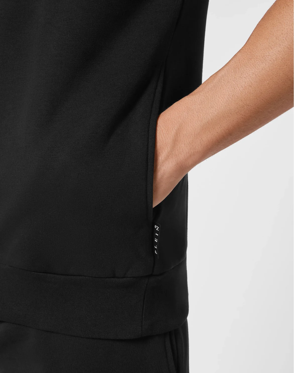 Hoodie Sleeveless Basic, цвет: Черный