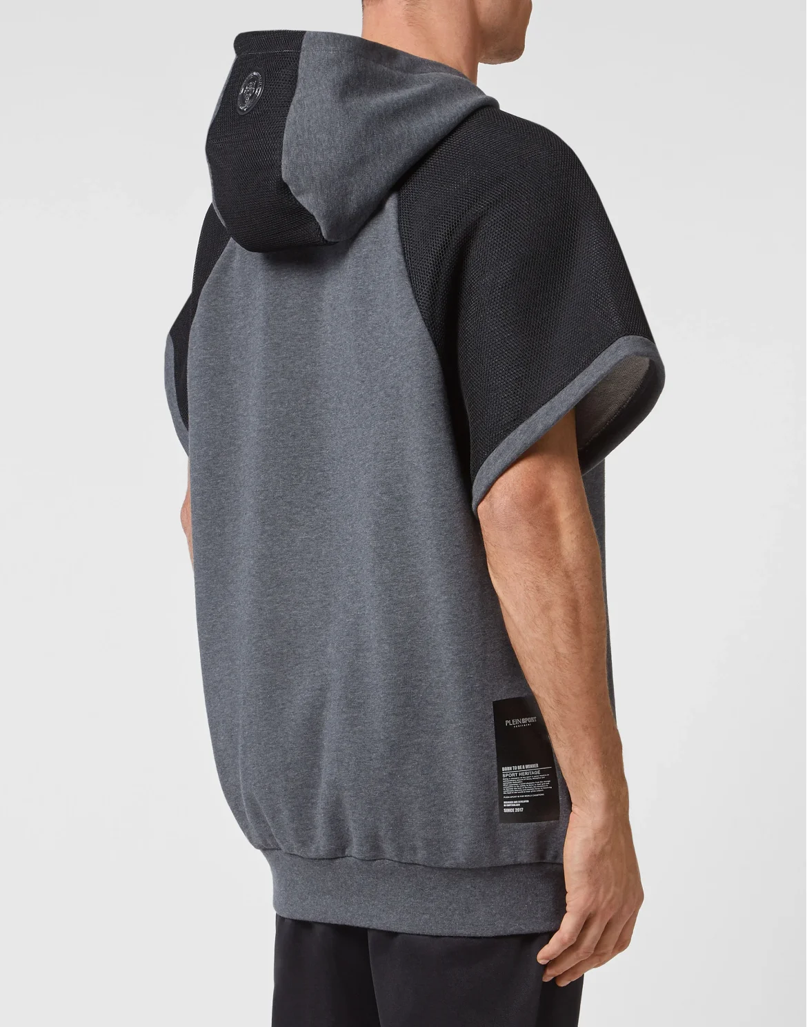 Sleeveless Hoodie Tiger, цвет: Серый