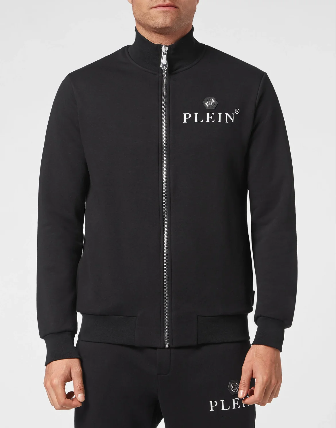 Joggning Tracksuit Top/Trousers Hexagon, цвет: Черный