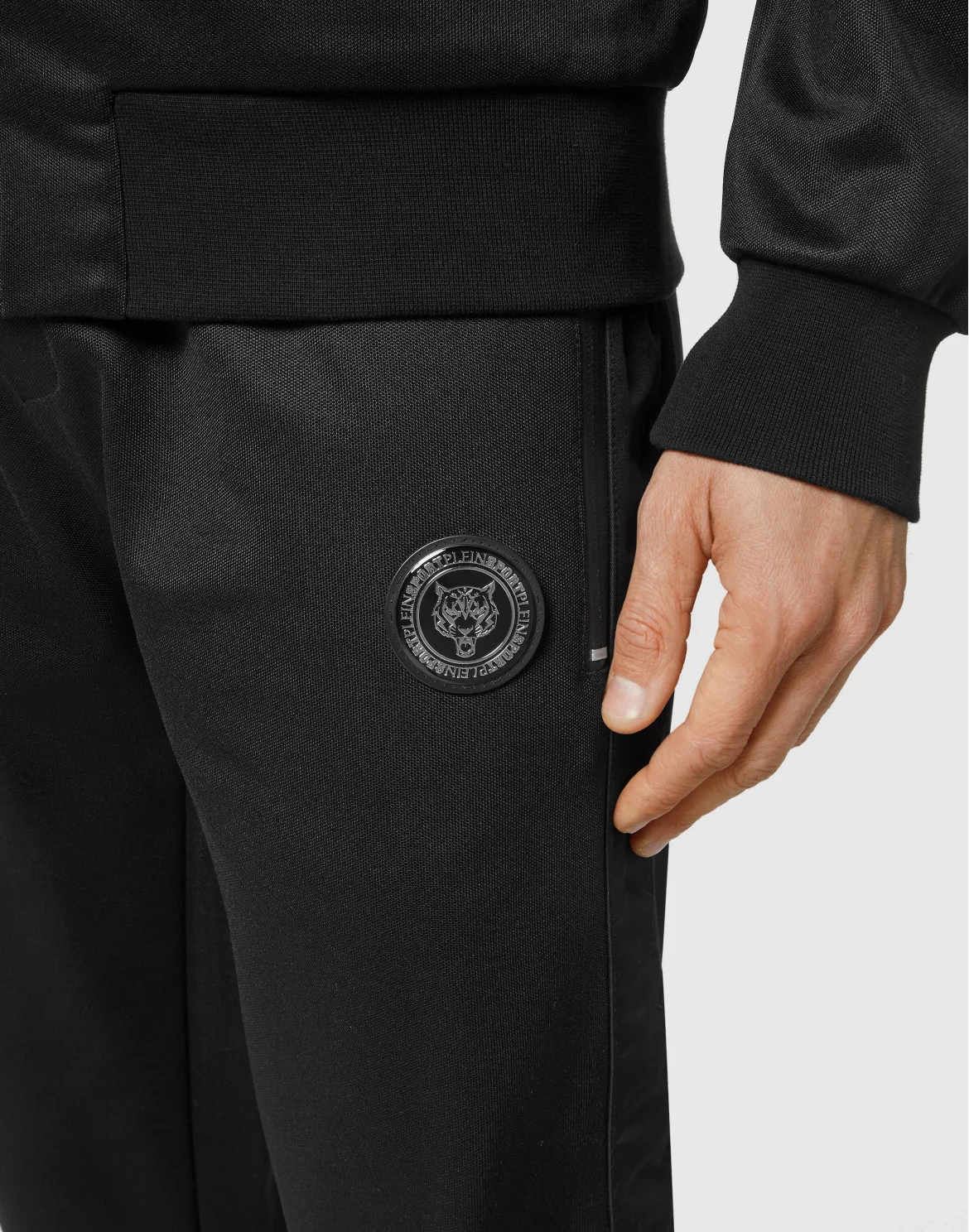 Tracksuit: Zip-up Jacket + jogging pants Tiger, цвет: Черный