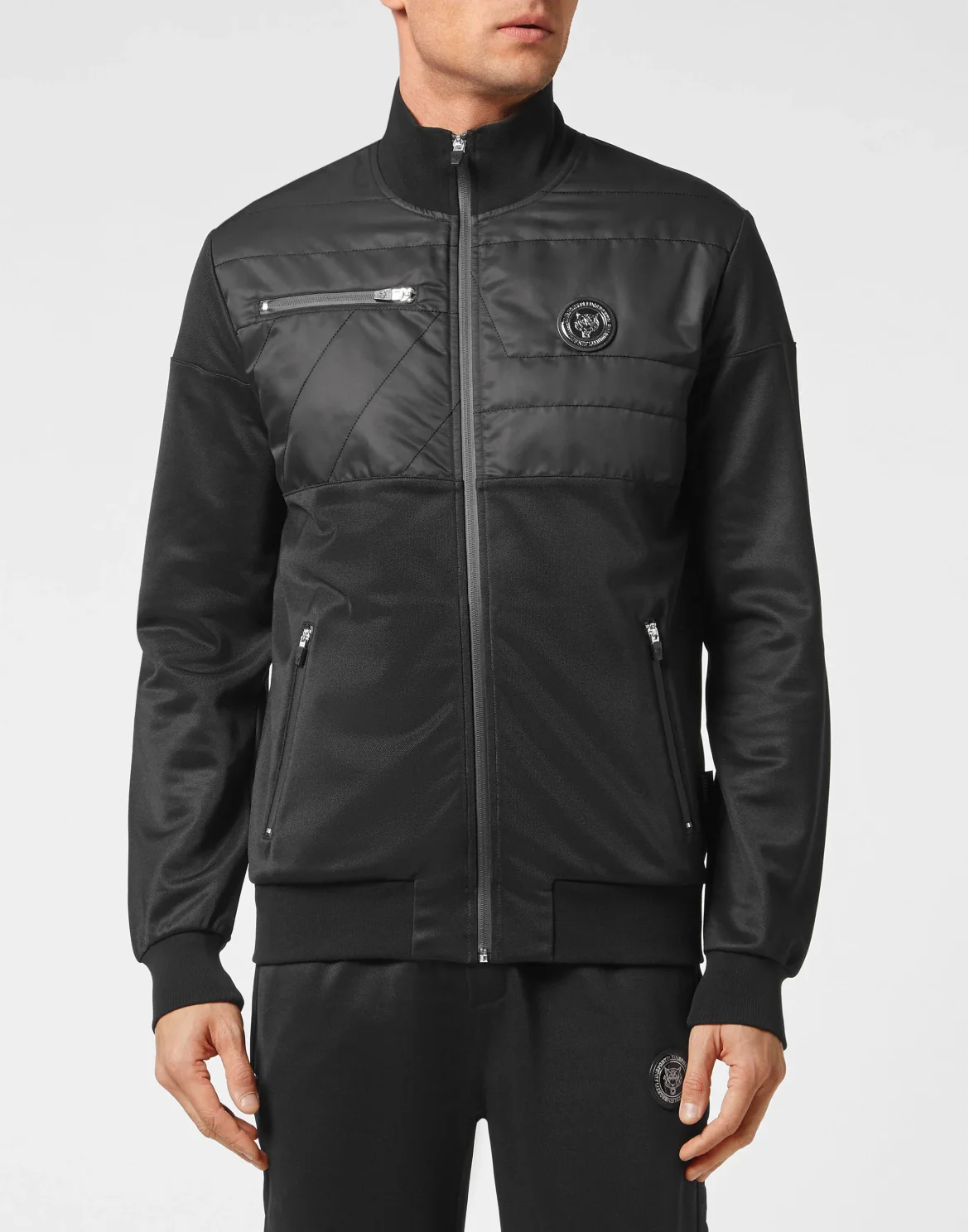 Tracksuit: Zip-up Jacket + jogging pants Tiger, цвет: Черный