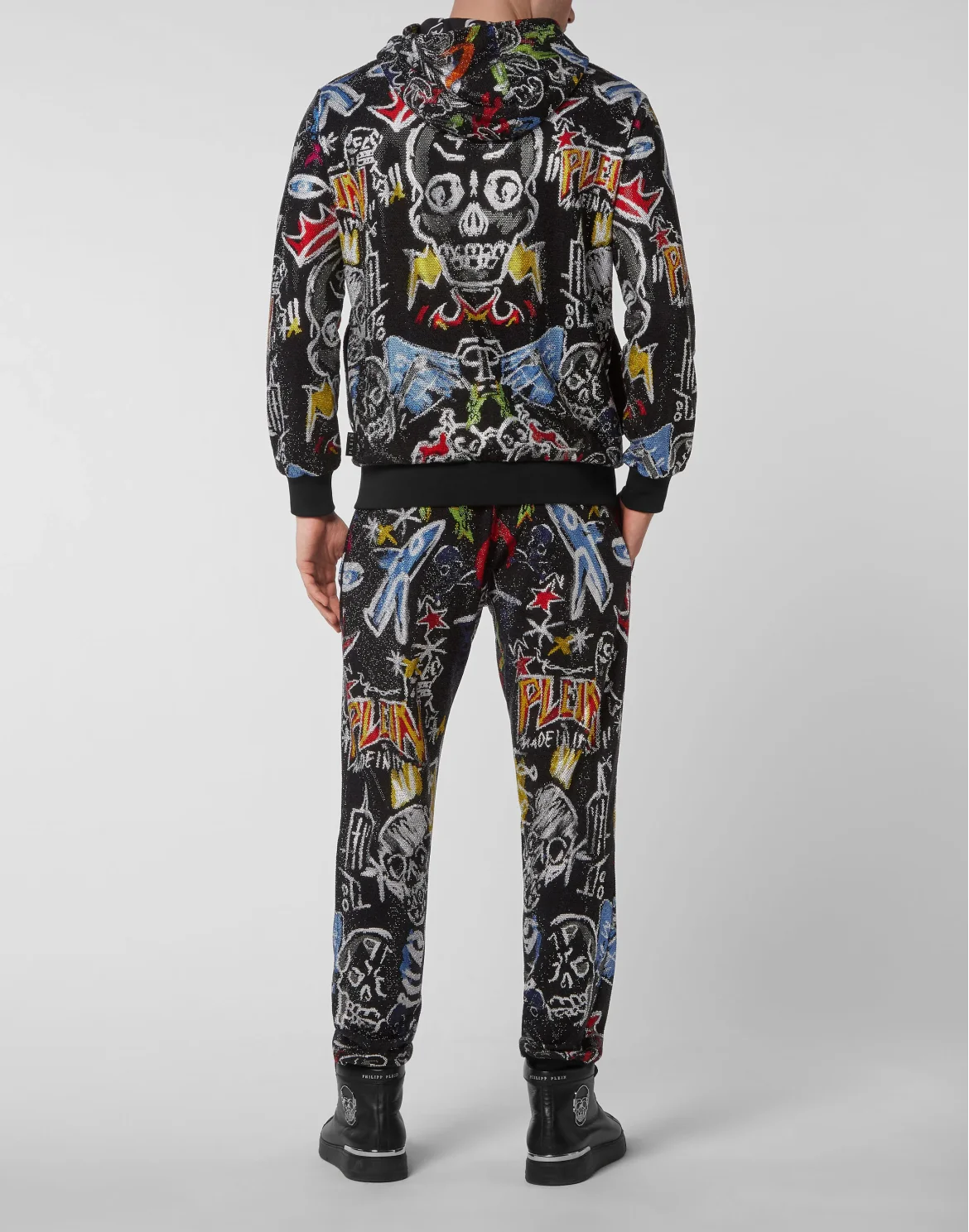 Jogging tracksuit:Hoodie/Trousers Crystals, цвет: Черный