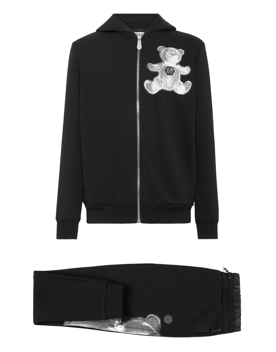 Jogging tracksuit:Hoodie/Trousers Teddy Bear, цвет: Черный