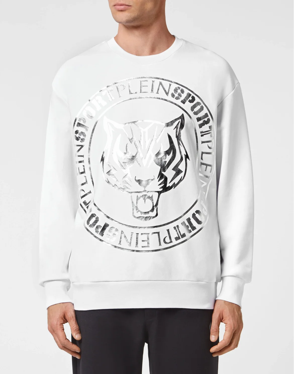 Longsleeve Sweatshirt Tiger, цвет: Белый