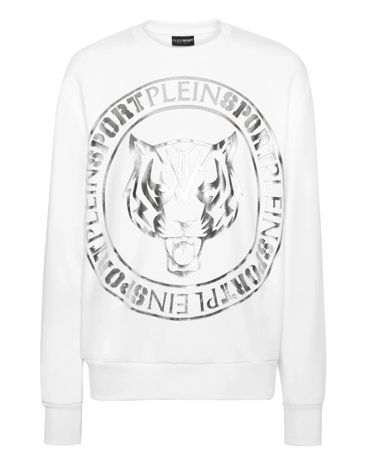 Longsleeve Sweatshirt Tiger, цвет: Белый