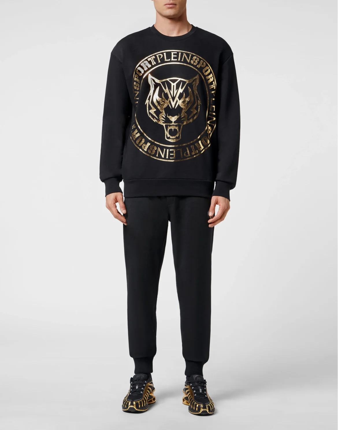 Longsleeve Sweatshirt Tiger, цвет: Черный