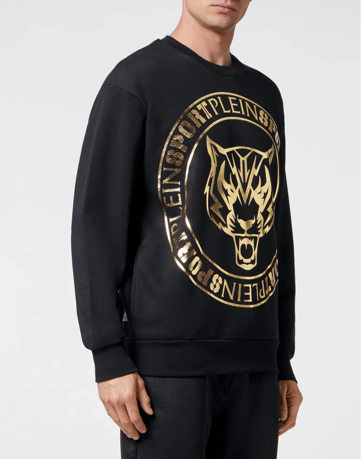 Longsleeve Sweatshirt Tiger, цвет: Черный