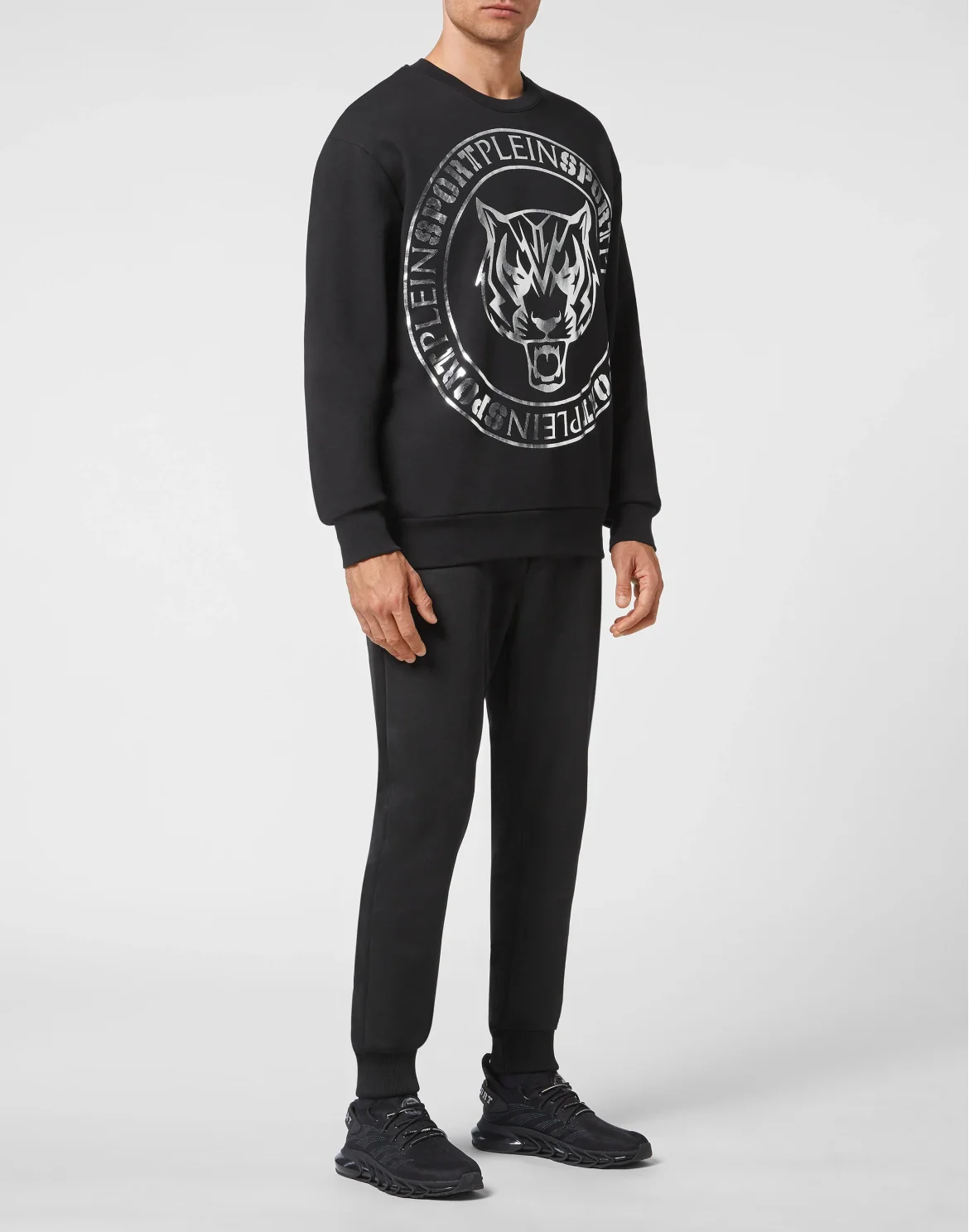 Longsleeve Sweatshirt Tiger, цвет: Черный