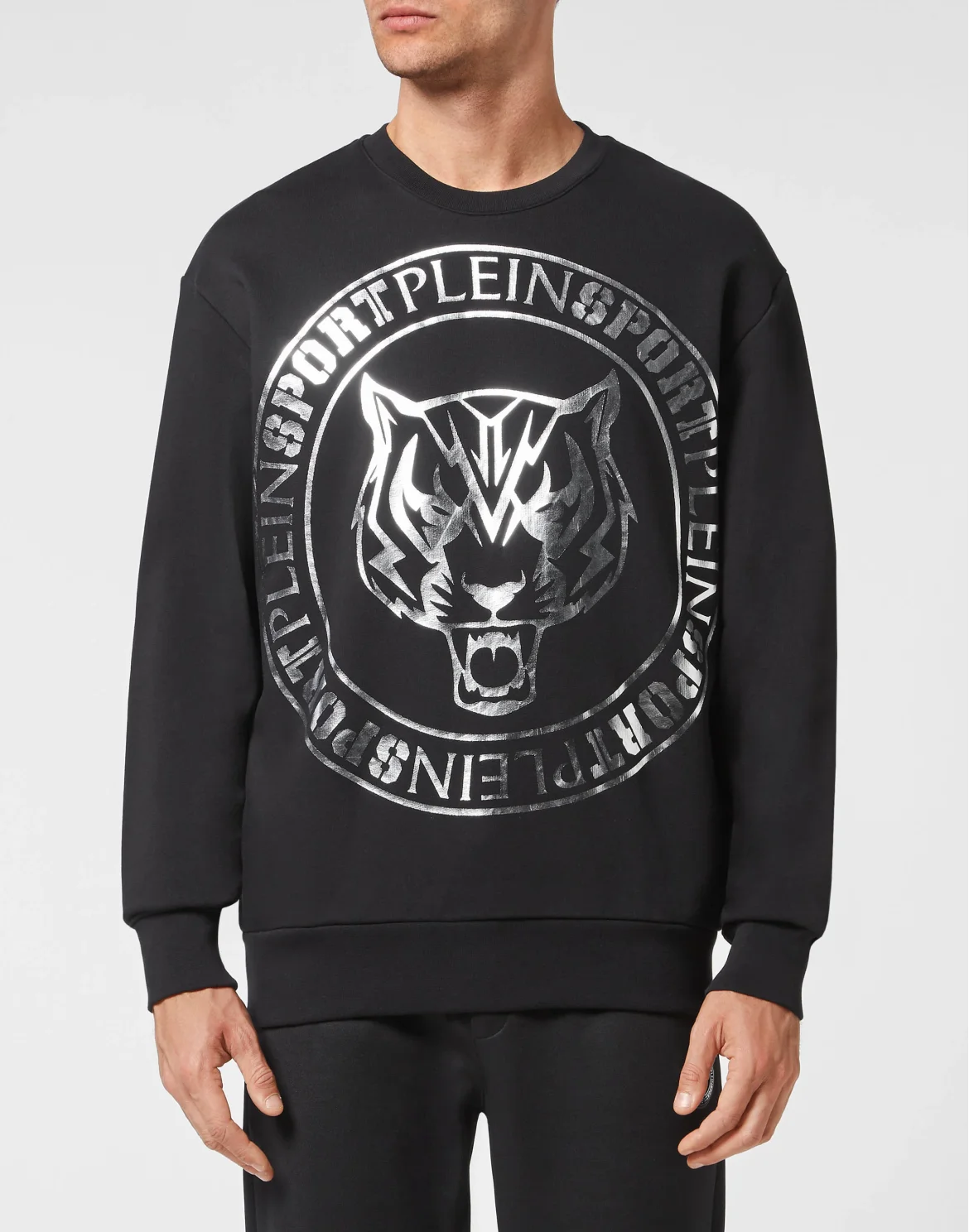 Longsleeve Sweatshirt Tiger, цвет: Черный