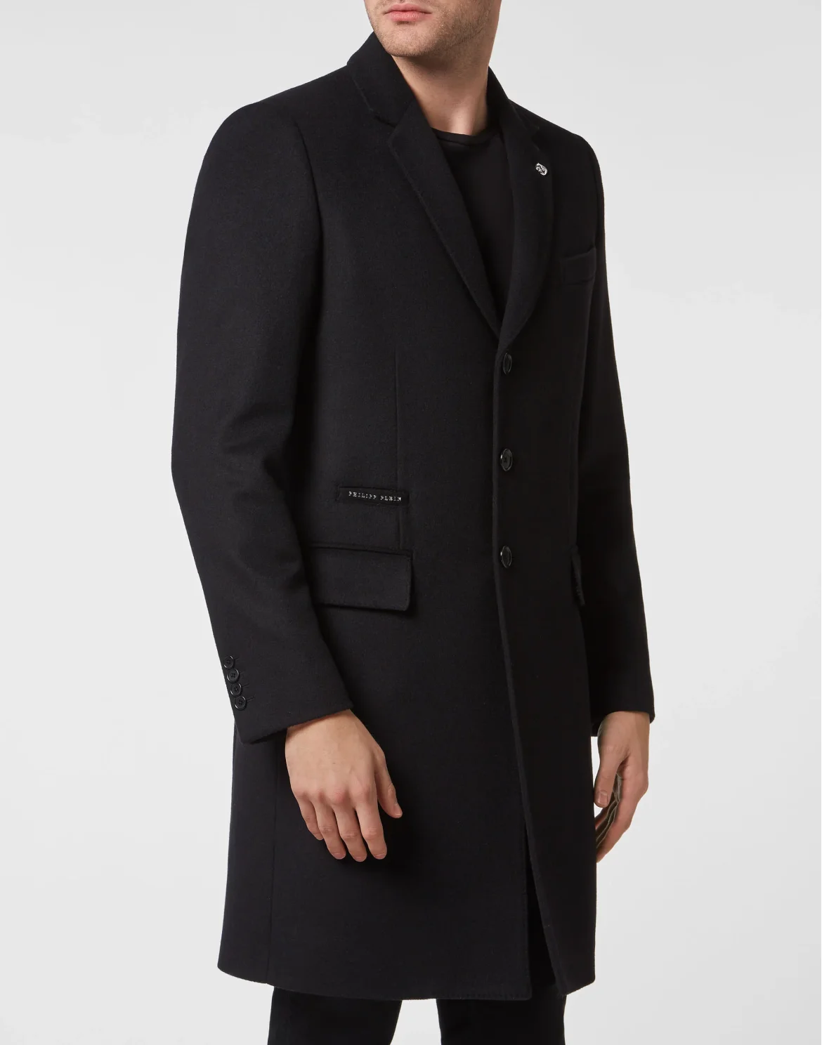 CASHMERE LONG COAT, цвет: Черный