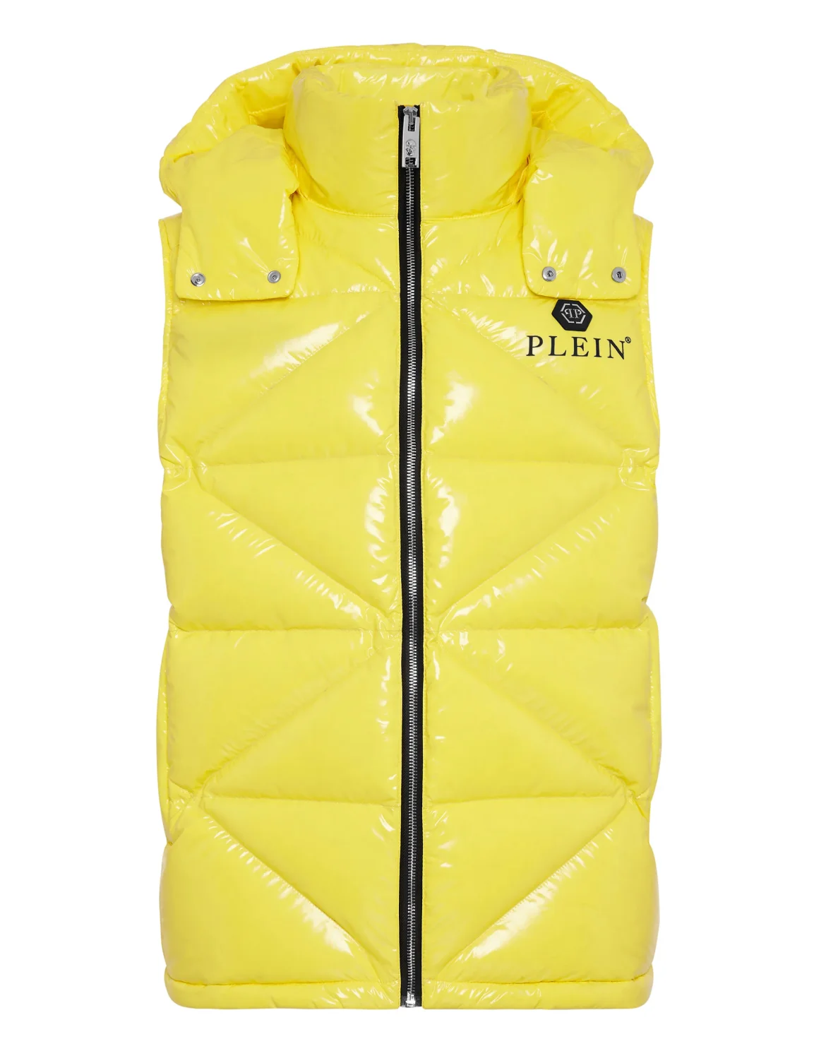 Sleeveless Quilted Down Jacket, цвет: Желтый