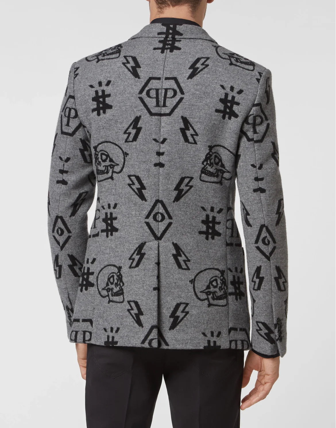 Blazer Gigolò fit Skull and Plein, цвет: Серый