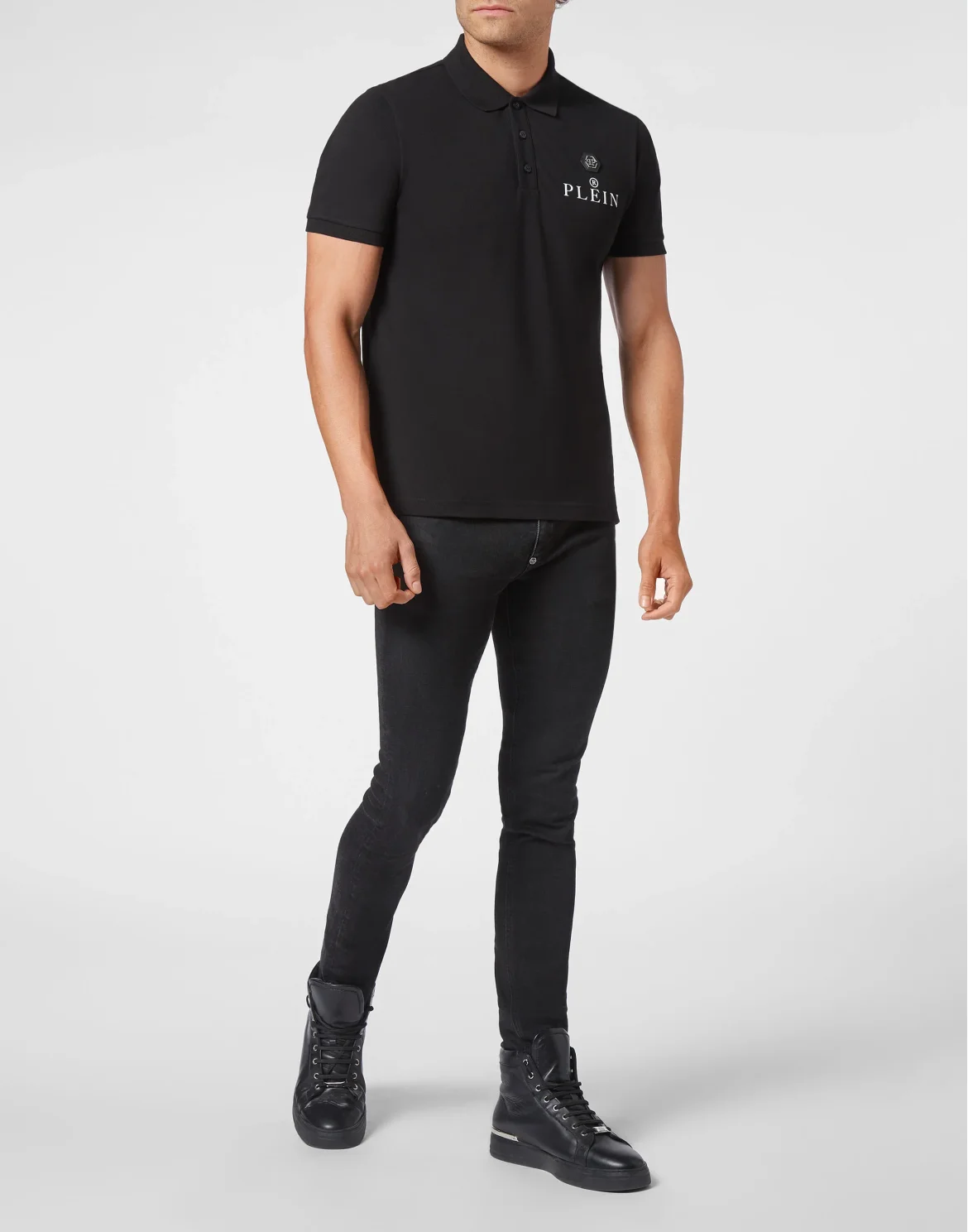 Slim Fit Polo shirt SS, цвет: Черный