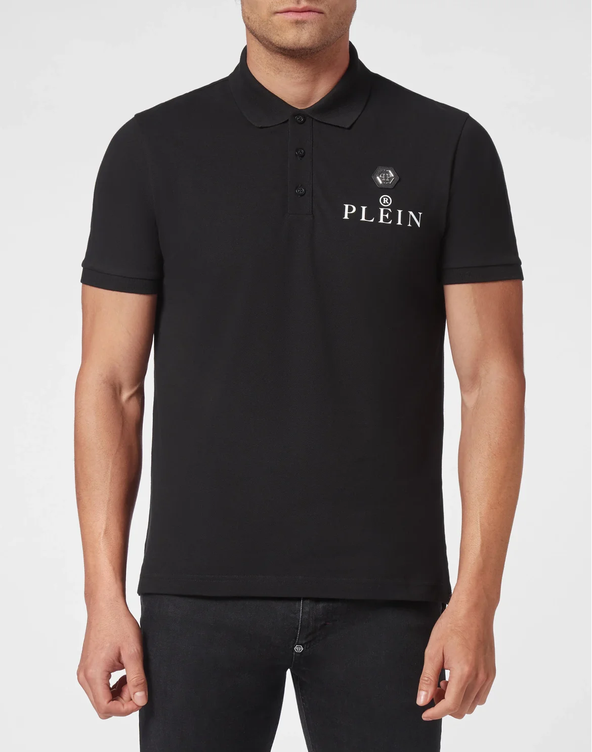 Slim Fit Polo shirt SS, цвет: Черный