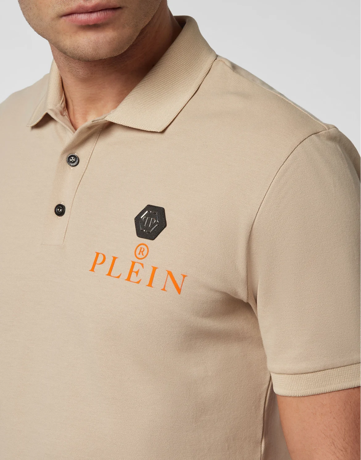 Slim Fit Polo shirt SS, цвет: Бежевый